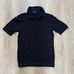 rag & bone Men's Lewis SSlv Crew Neck Top Blue Size Large NWT $198‎